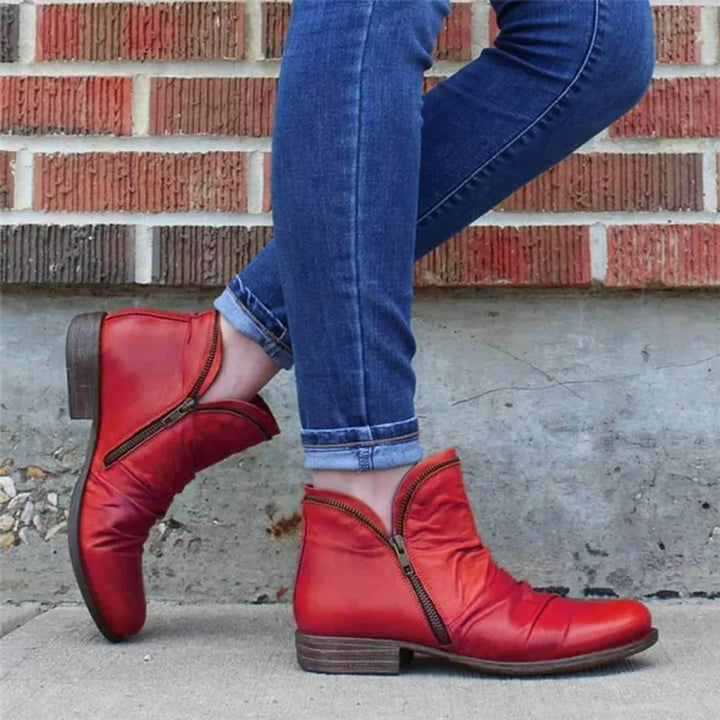 Ankle Boots With Zipper