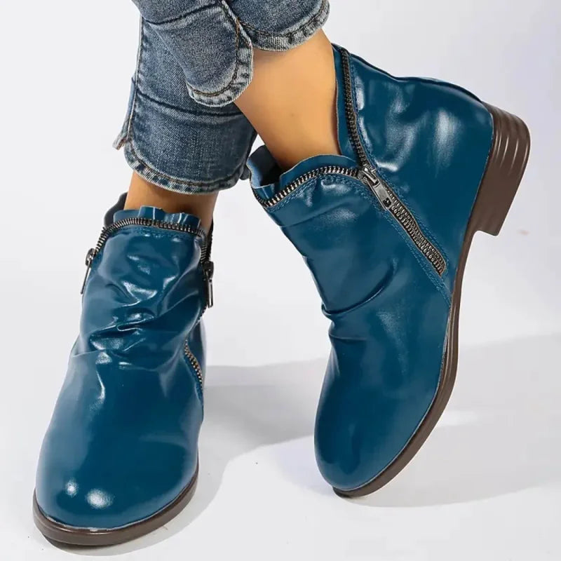 Ankle Boots With Zipper