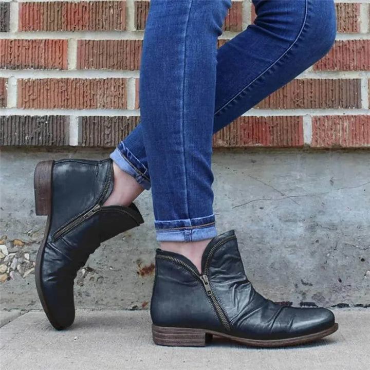 Ankle Boots With Zipper