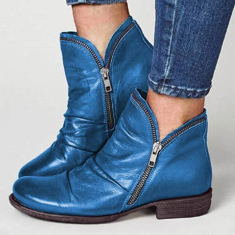 Ankle Boots With Zipper