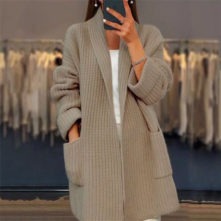 Casual Knit Cardigan Coat