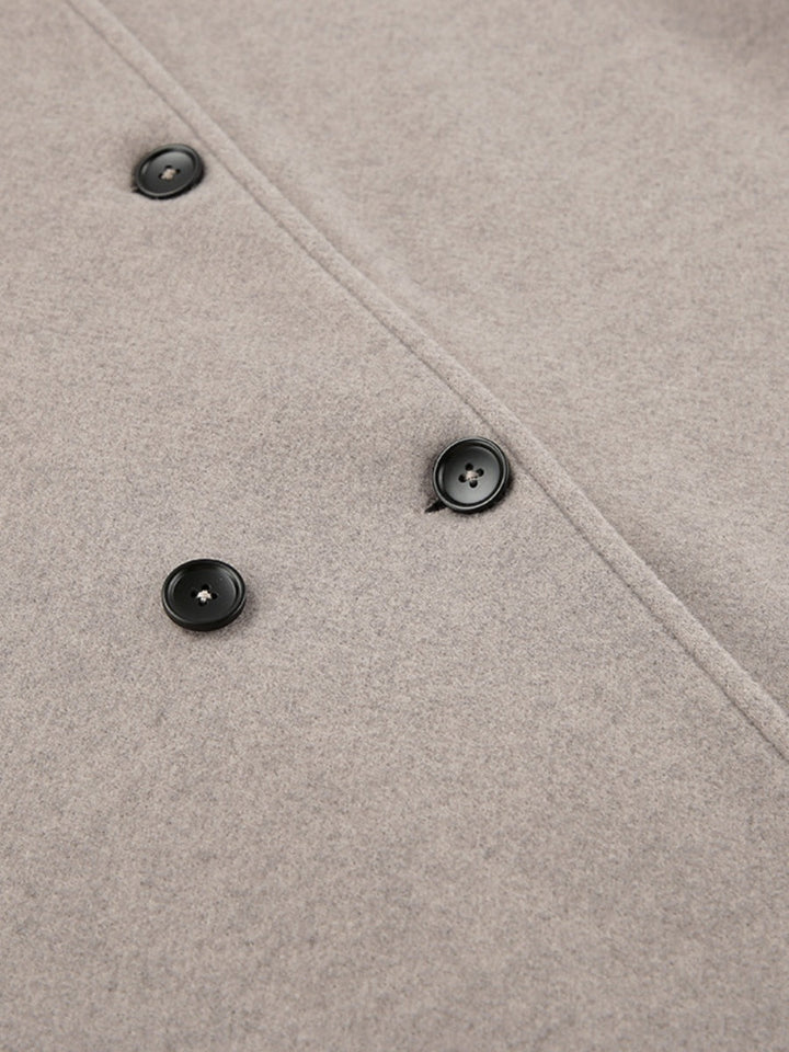 Double-Breasted Short Pea Coat