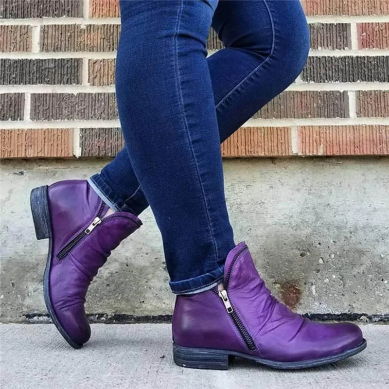 Ankle Boots With Zipper