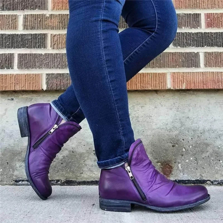 Ankle Boots With Zipper