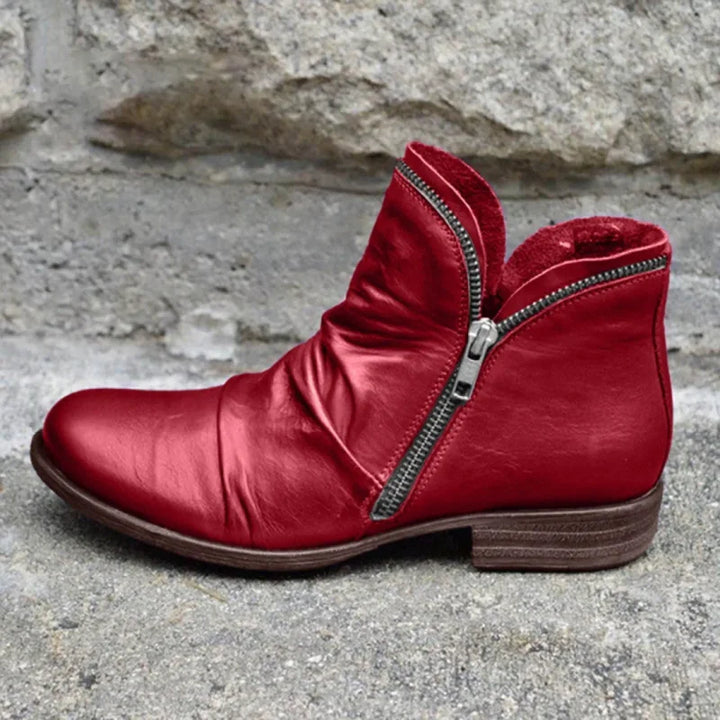 Ankle Boots With Zipper