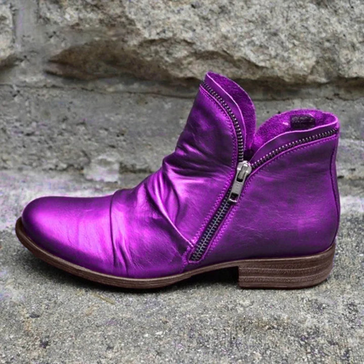 Ankle Boots With Zipper