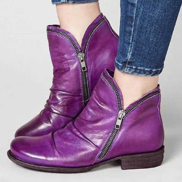 Ankle Boots With Zipper