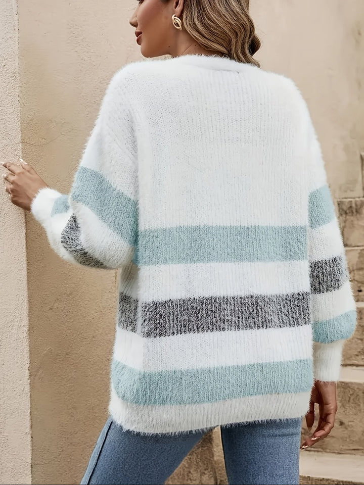 Striped Casual Cardigan