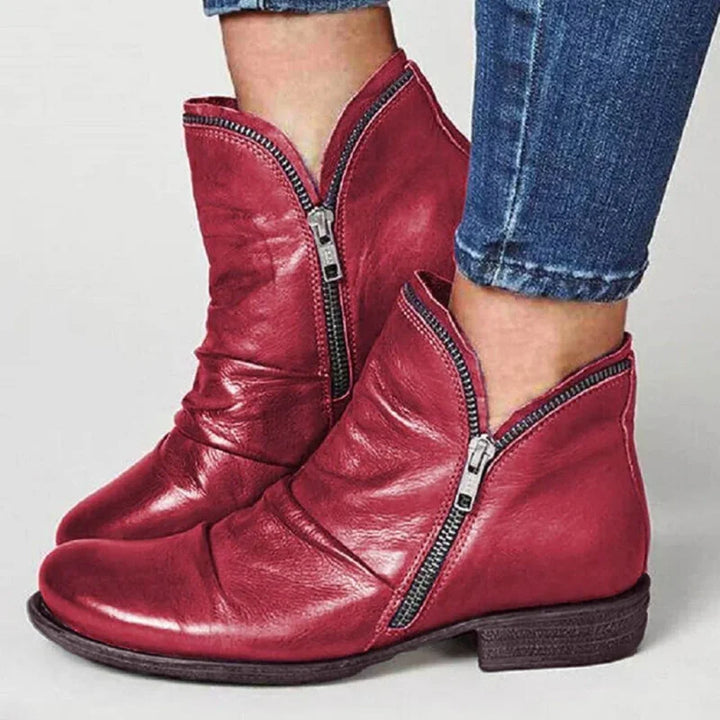 Ankle Boots With Zipper