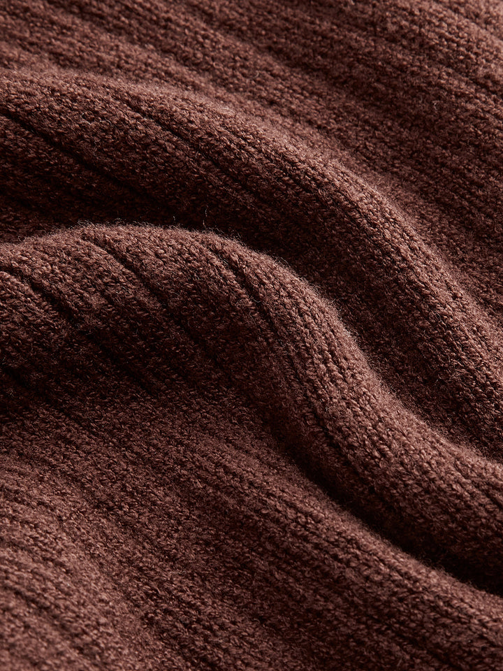 Semi-Sheer Piping Ruffle Drawstring Knit Dress