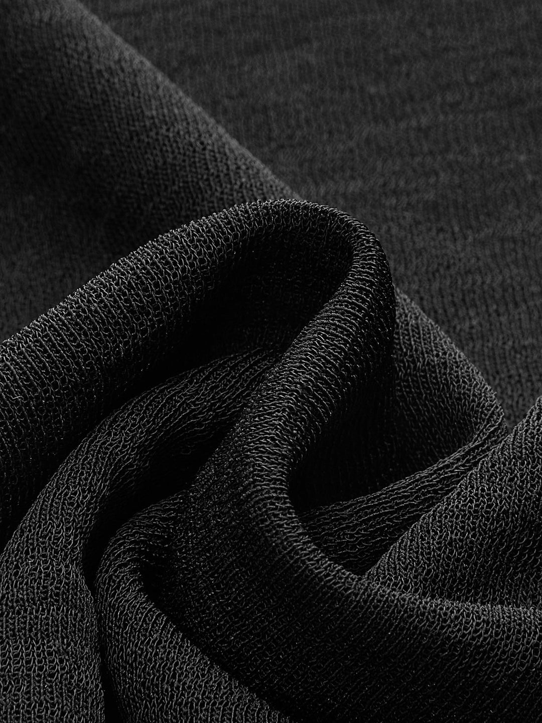 Straight Neck Sheer Panel Jersey Top