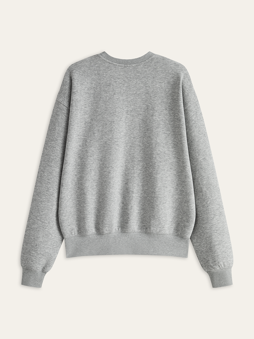 Cotton Blend Crew Neck Sweatshirt