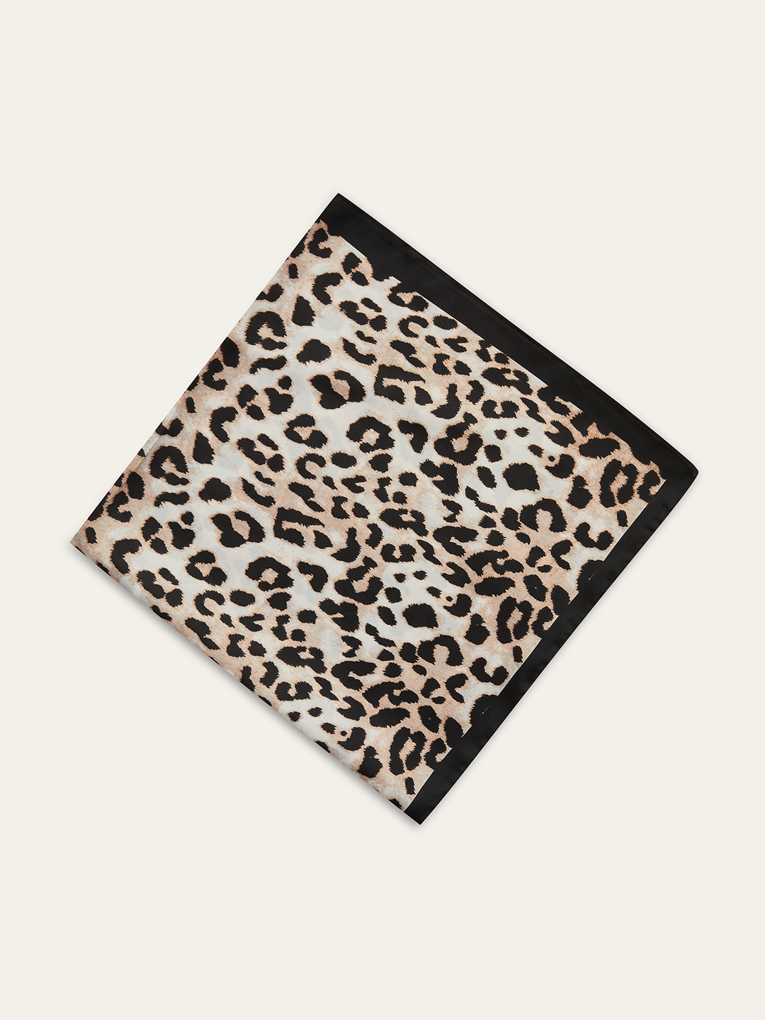 Leopard Print Square Scarf