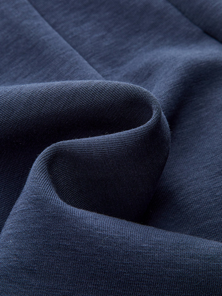 Round Neck Balloon Sleeve Peplum Sweatshirt