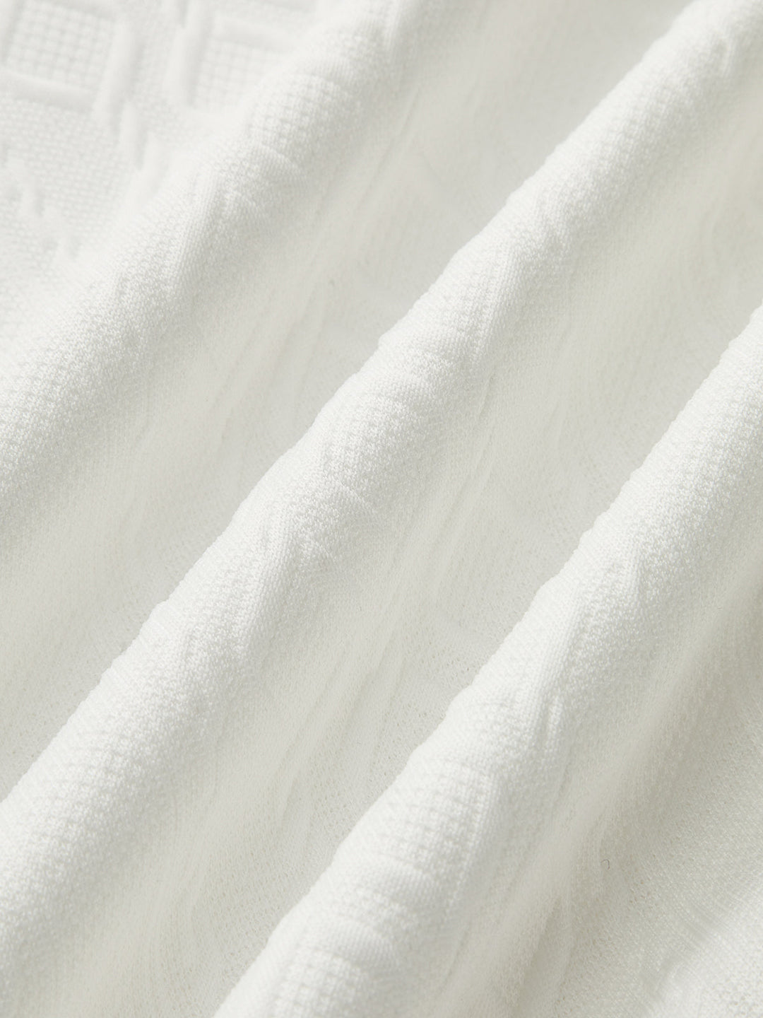 Textured Jacquard Mutton Sleeve Sweatshirt