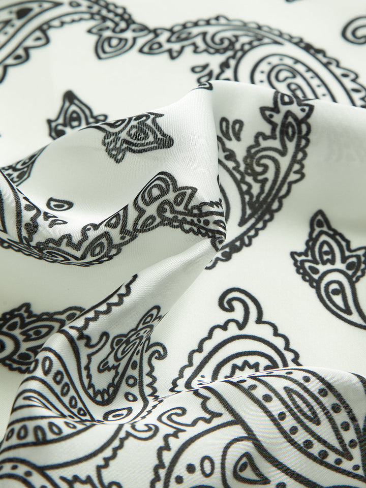 Paisley Print Square Scarf