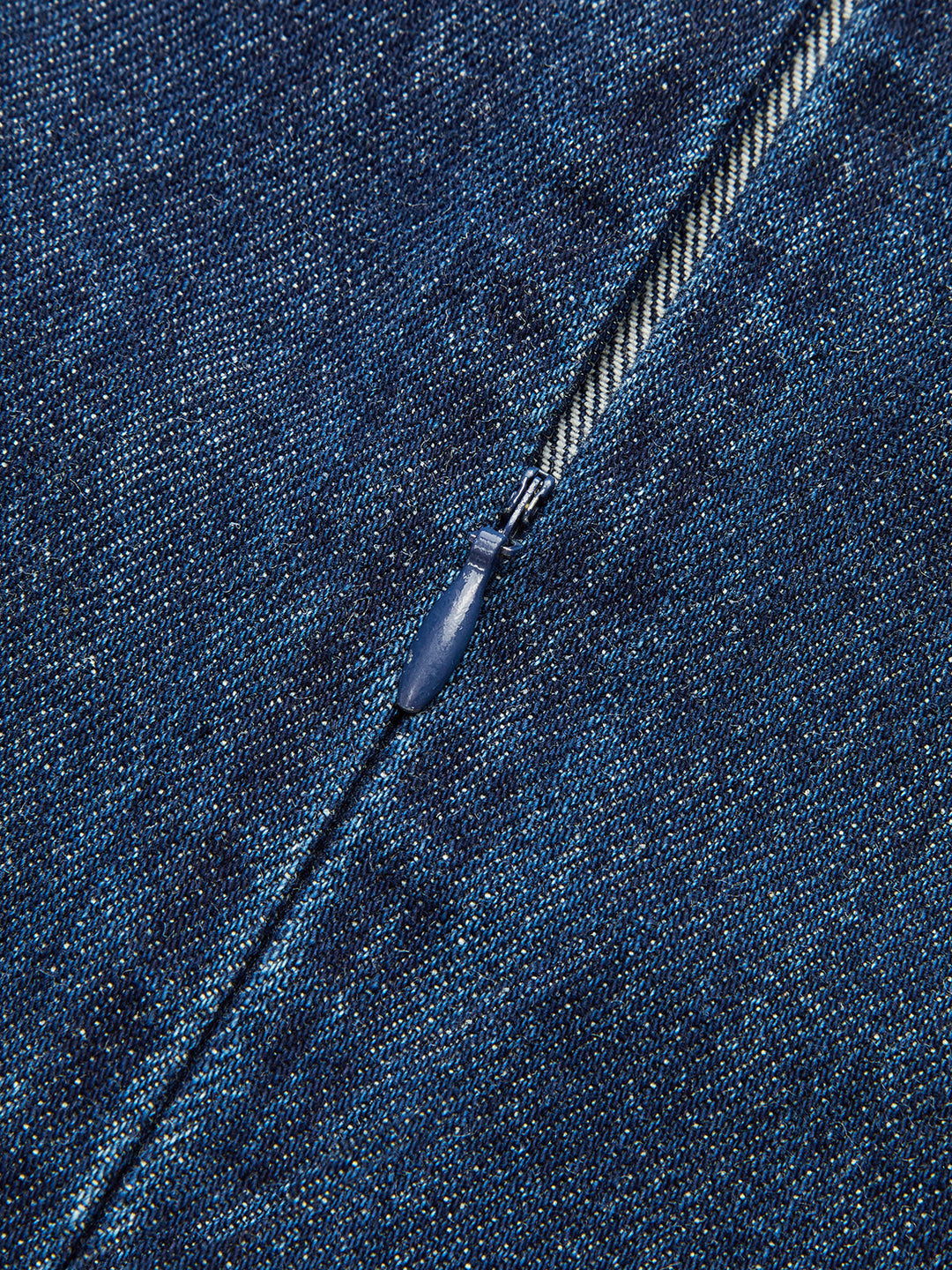 Metal Detail Denim Sleeveless Mini Dress