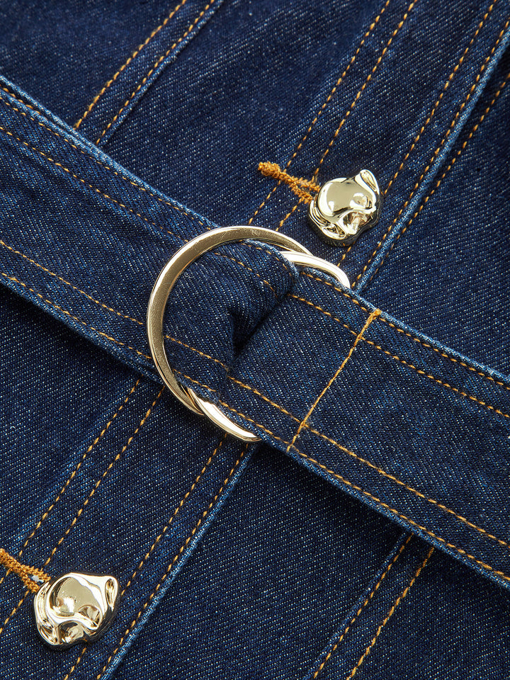 Belted Denim Shirt Dress