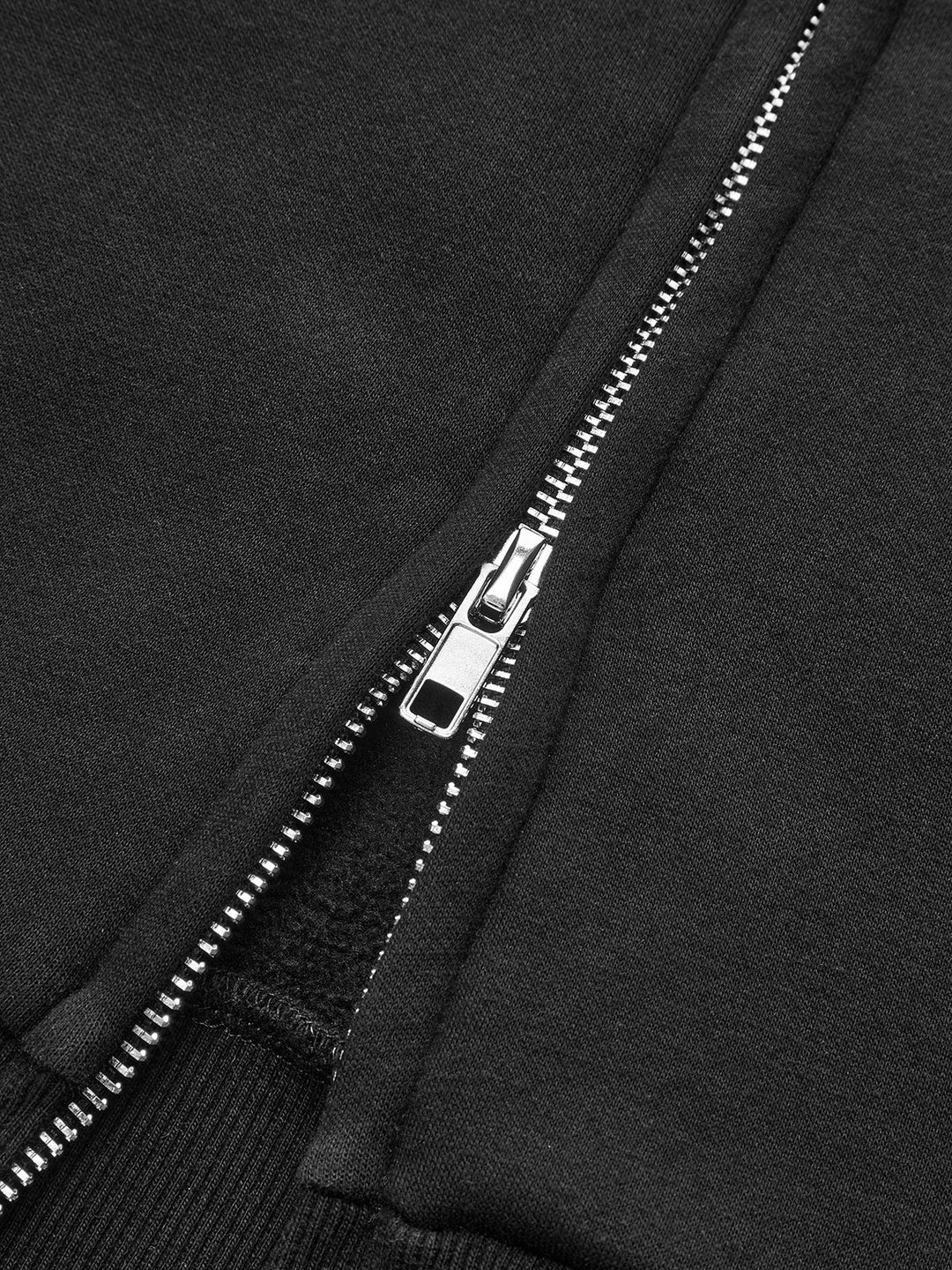 Convertible Collar Zip-Up Sweatshirt