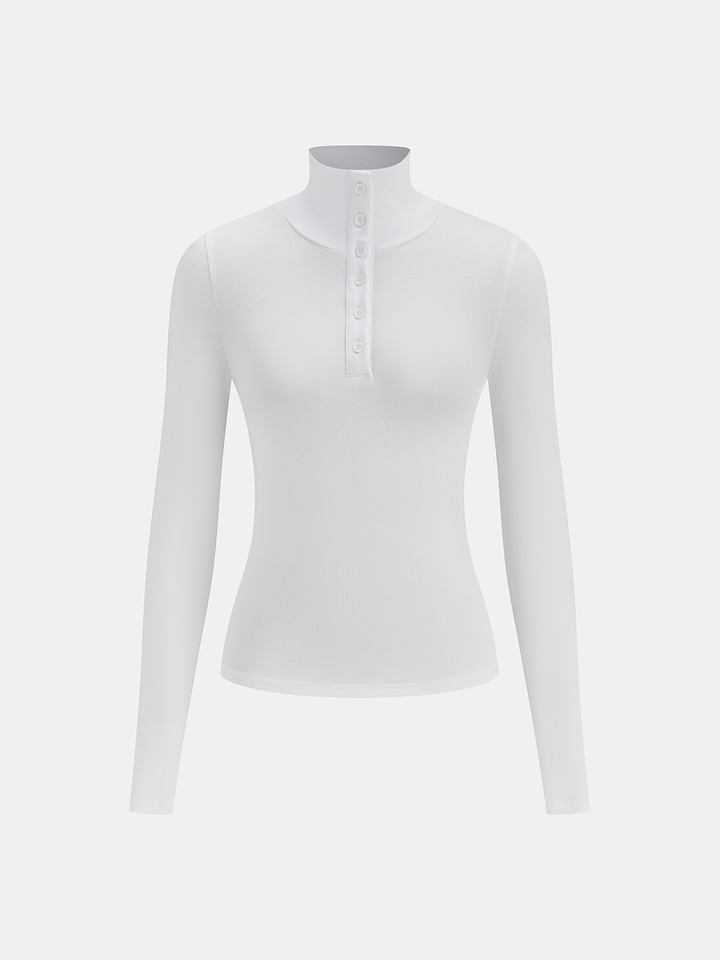 Slinky Button-up Long Sleeve Shirt