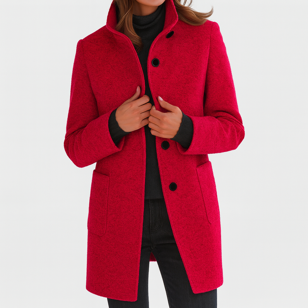 Ava | High Collar Coat
