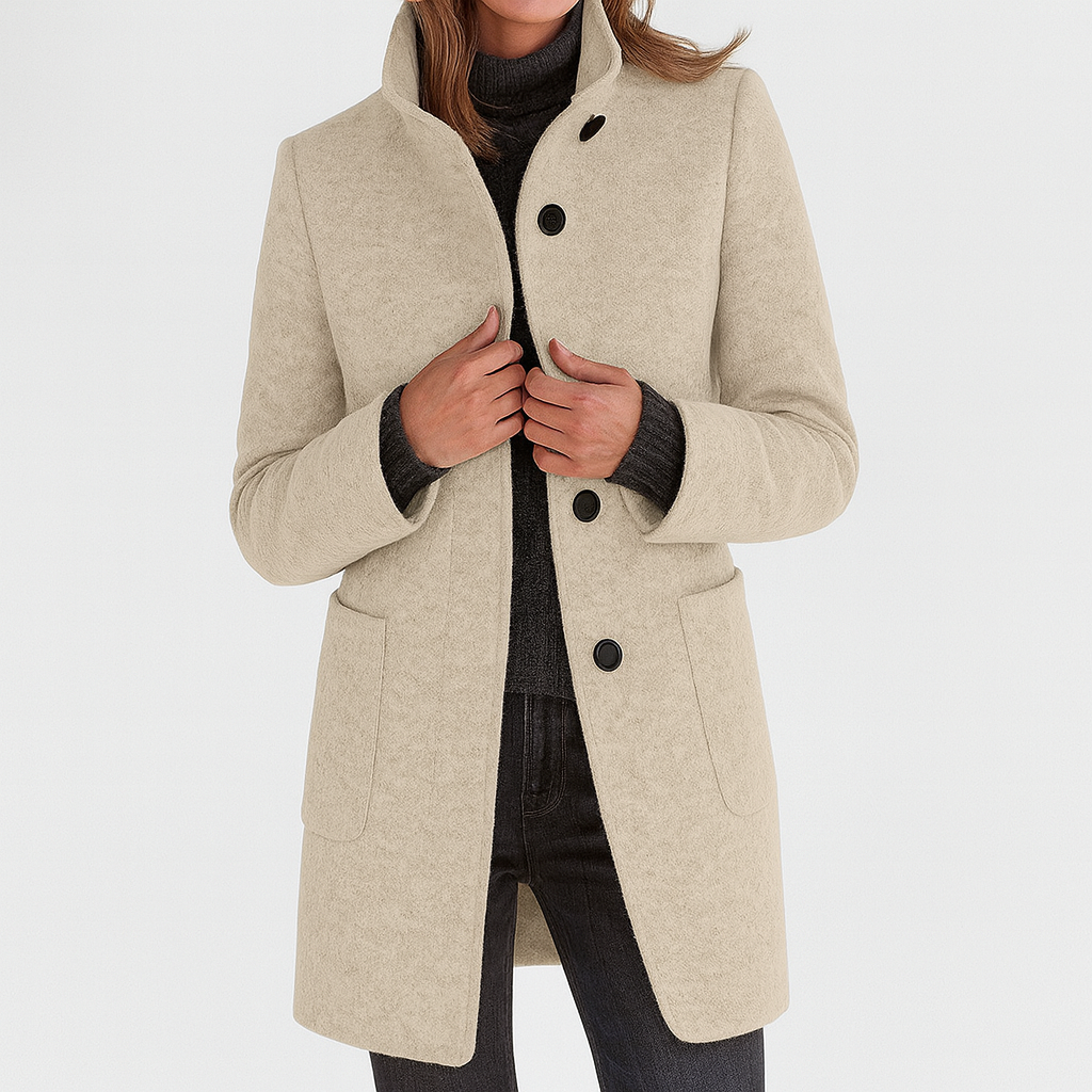 Ava | High Collar Coat