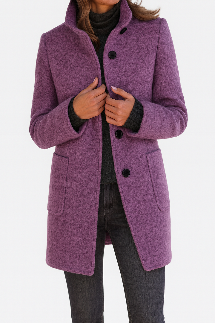 Ava | High Collar Coat