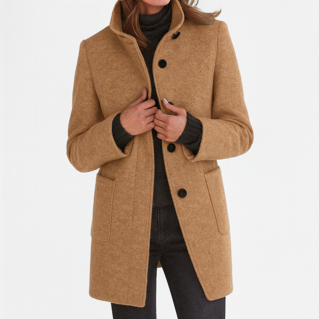 Ava | High Collar Coat