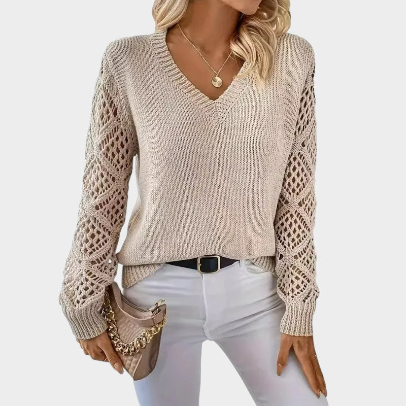 Elegant Lace Knit Top