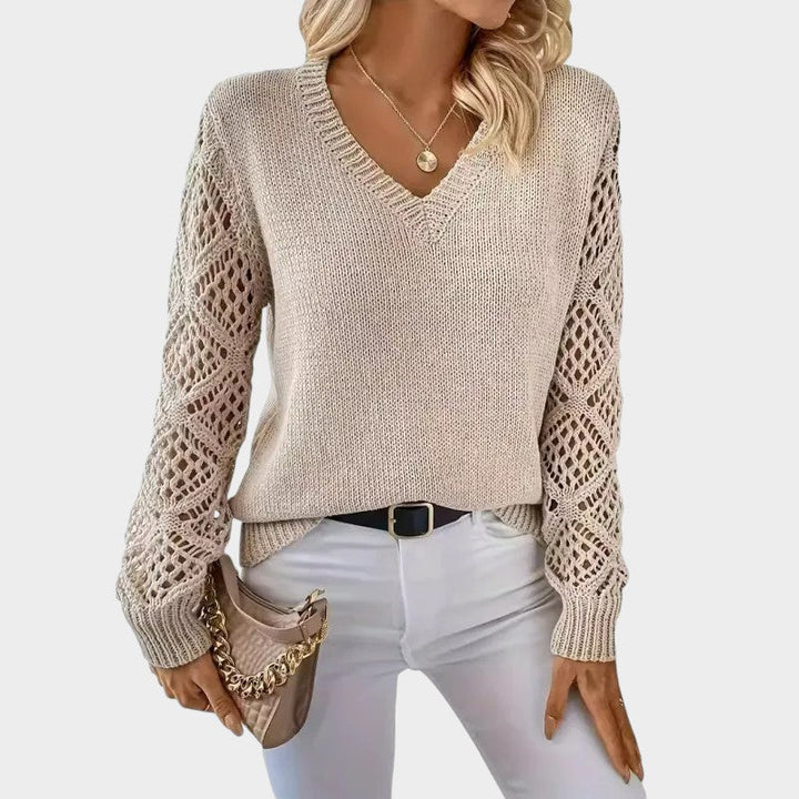Elegant Lace Knit Top