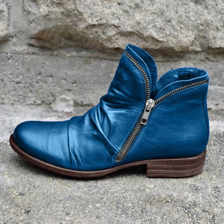 Ankle Boots With Zipper
