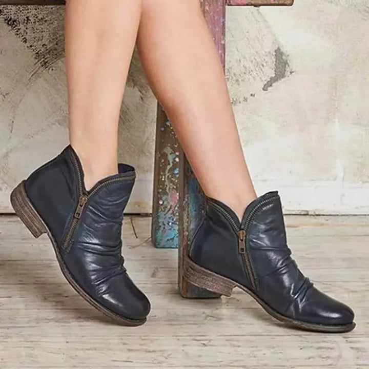 Ankle Boots With Zipper
