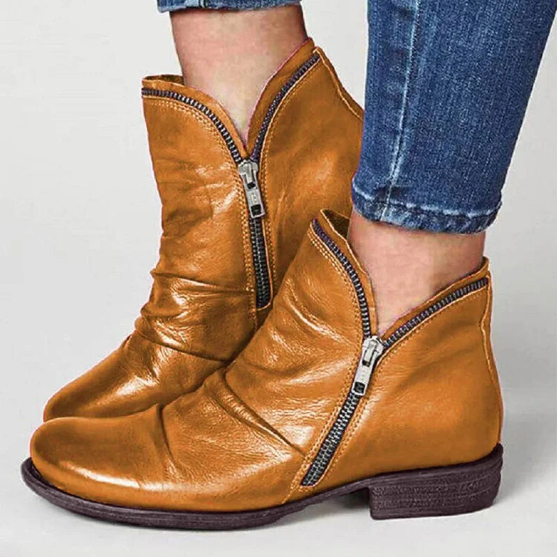 Ankle Boots With Zipper