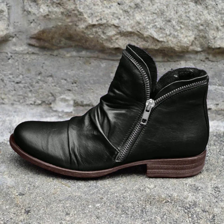 Ankle Boots With Zipper