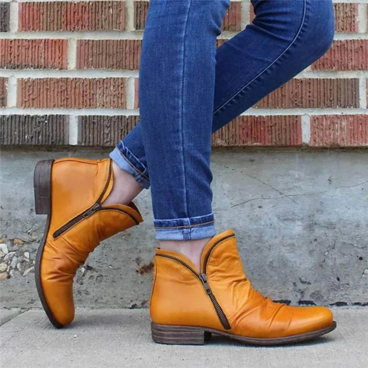 Ankle Boots With Zipper