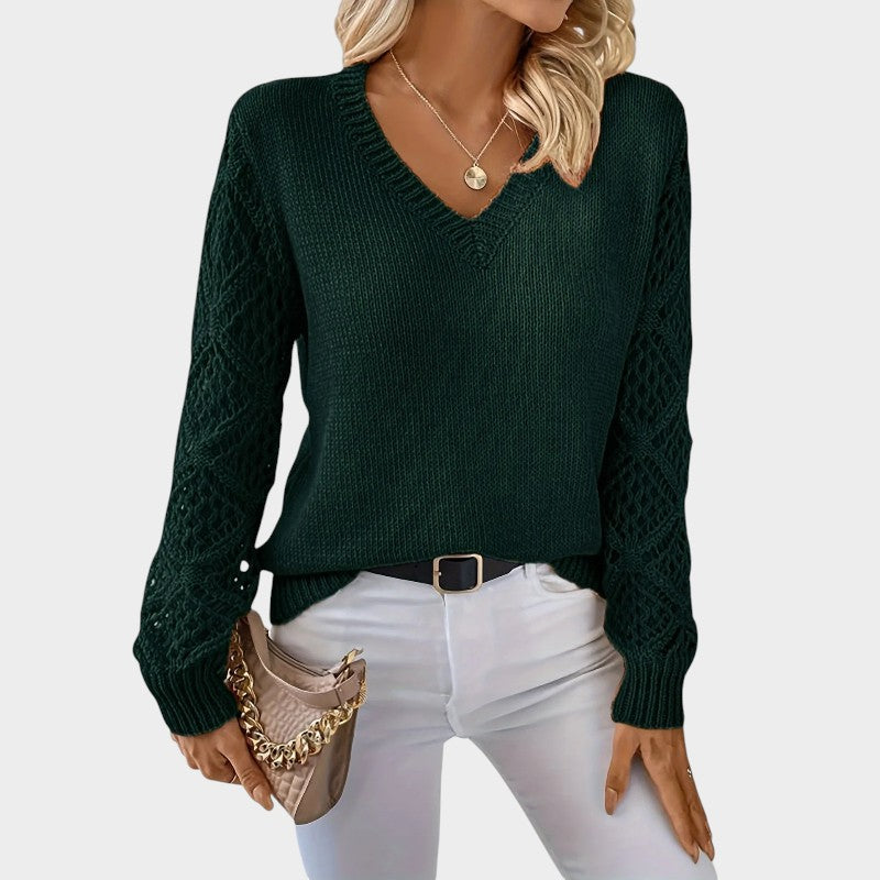 Elegant Lace Knit Top
