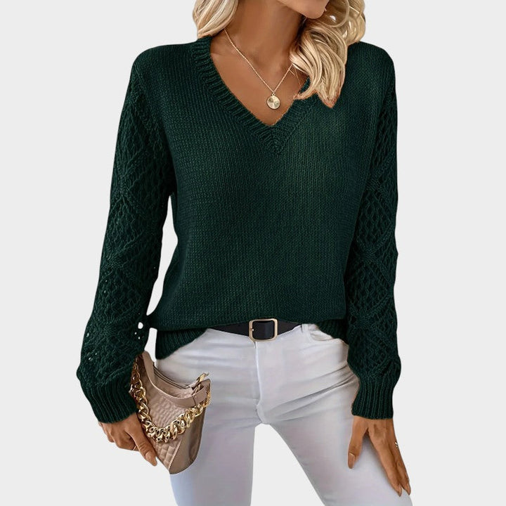 Elegant Lace Knit Top