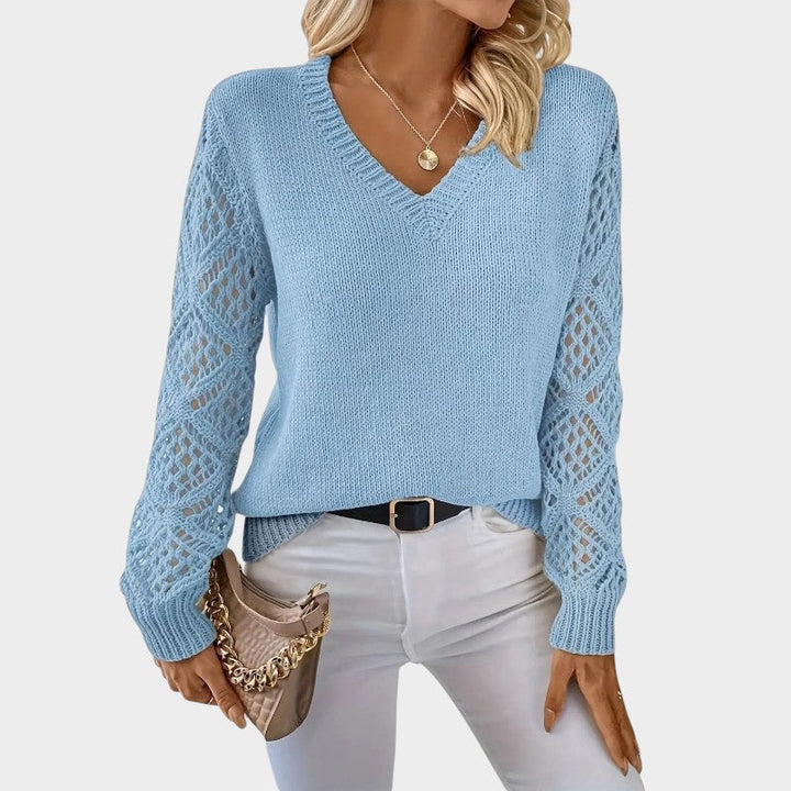 Elegant Lace Knit Top