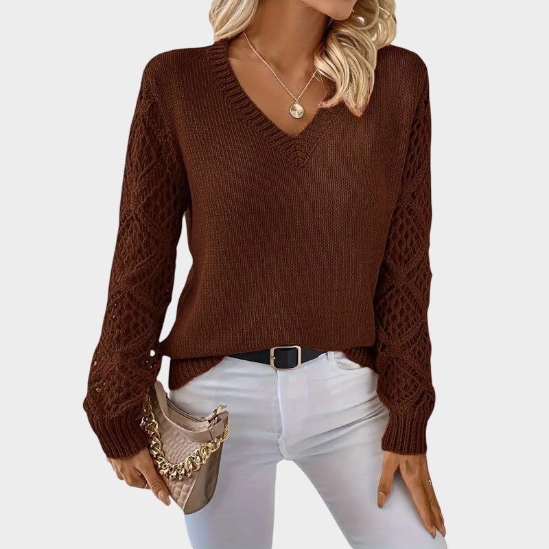Elegant Lace Knit Top