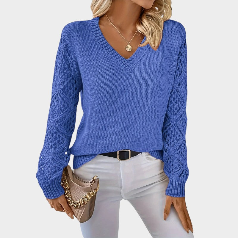 Elegant Lace Knit Top
