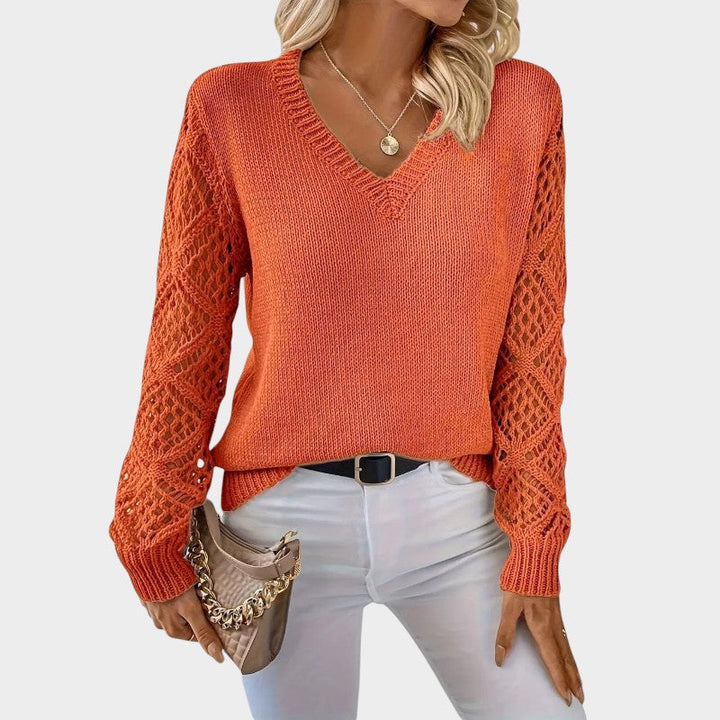 Elegant Lace Knit Top