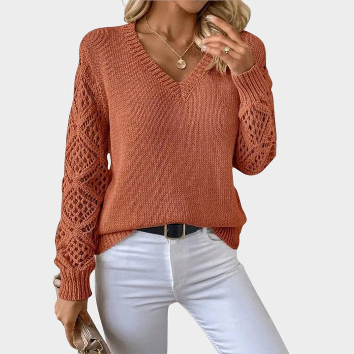 Elegant Lace Knit Top