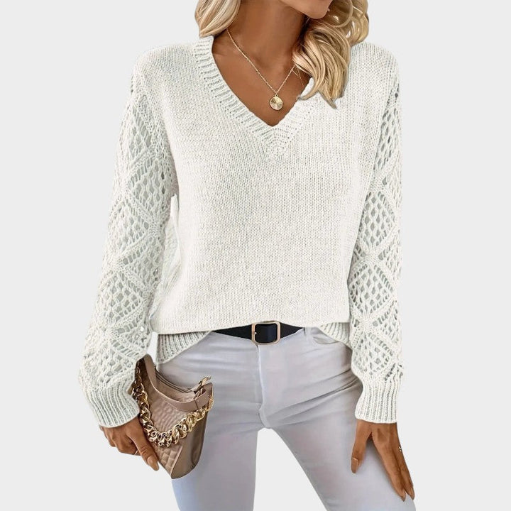 Elegant Lace Knit Top