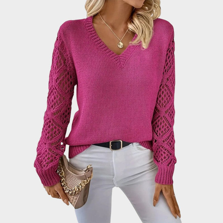 Elegant Lace Knit Top