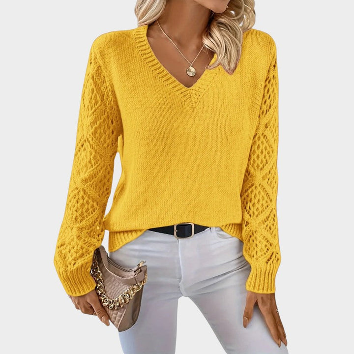 Elegant Lace Knit Top